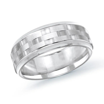 14K White Gold Ring from the Executif Collection by Malo