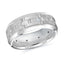 14K White Gold with Inlaid Diamonds Ring from the Executif Collection by Malo