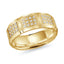 14K Yellow Gold with Inlaid Diamonds Ring from the Executif Collection by Malo