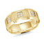 14K Yellow Gold with Inlaid Diamonds Ring from the Executif Collection by Malo