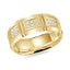 14K Yellow Gold with Inlaid Diamonds Ring from the Executif Collection by Malo
