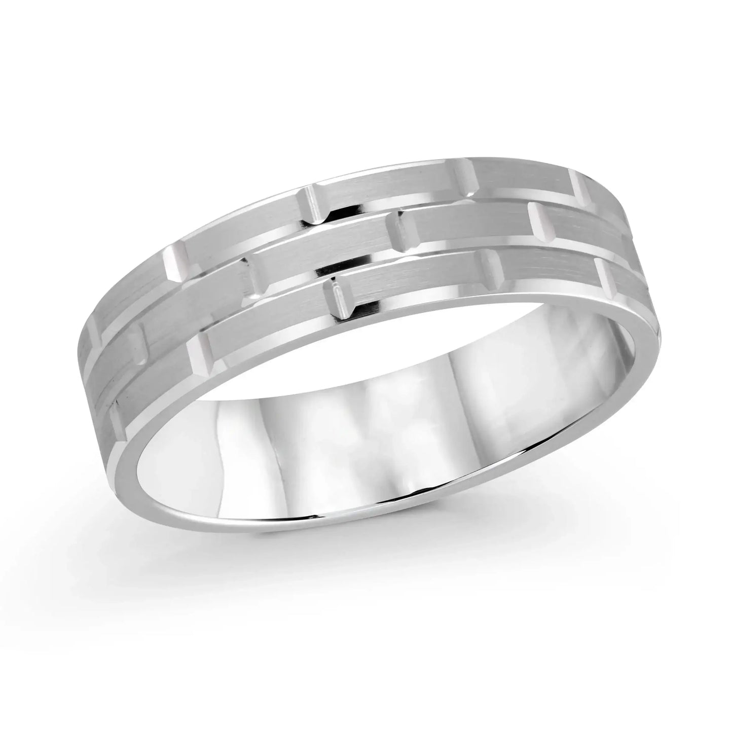 14K White Gold Ring from the Executif Collection by Malo