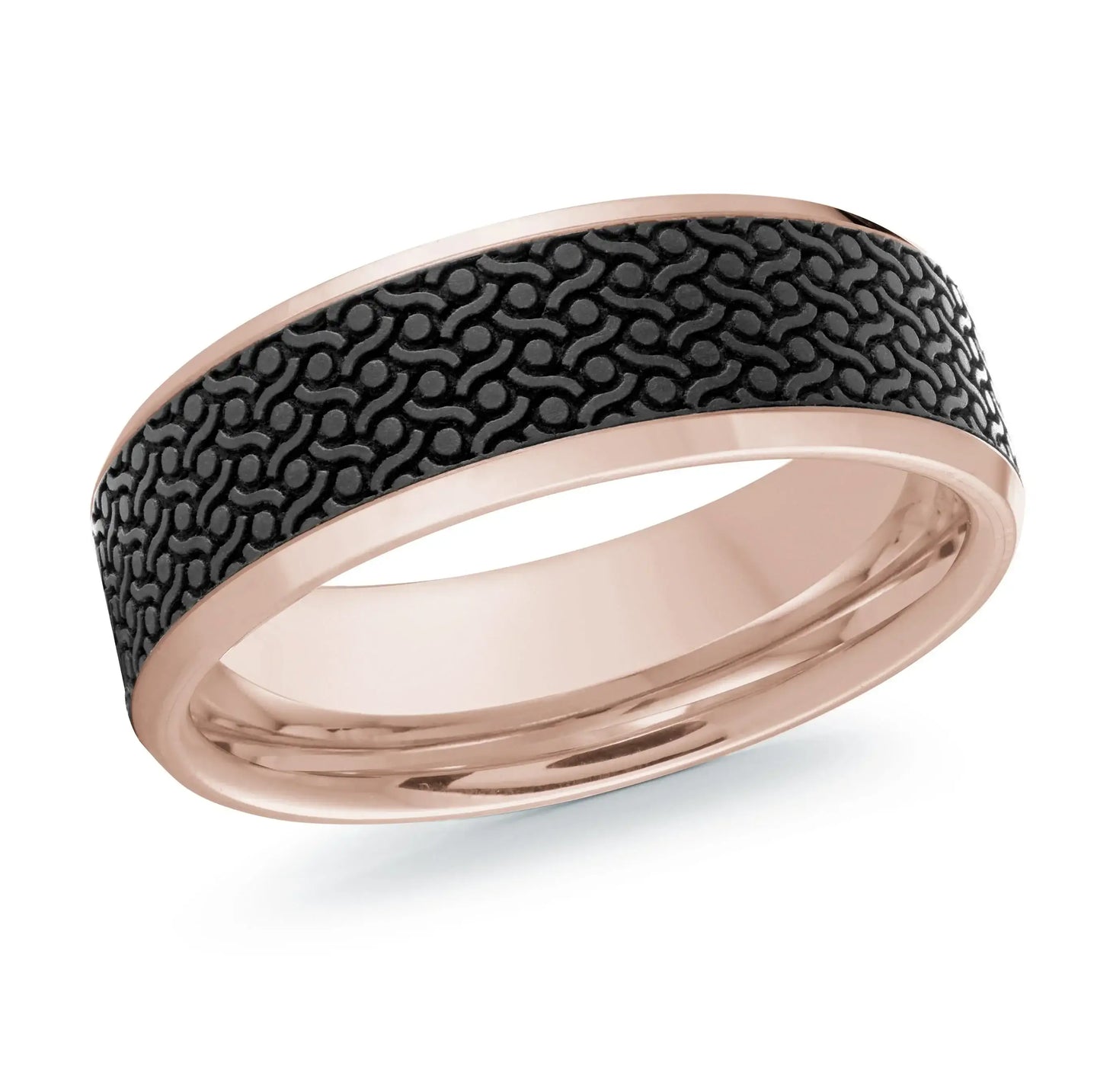 14K Rose Gold Ring from the Noir Collection by Malo