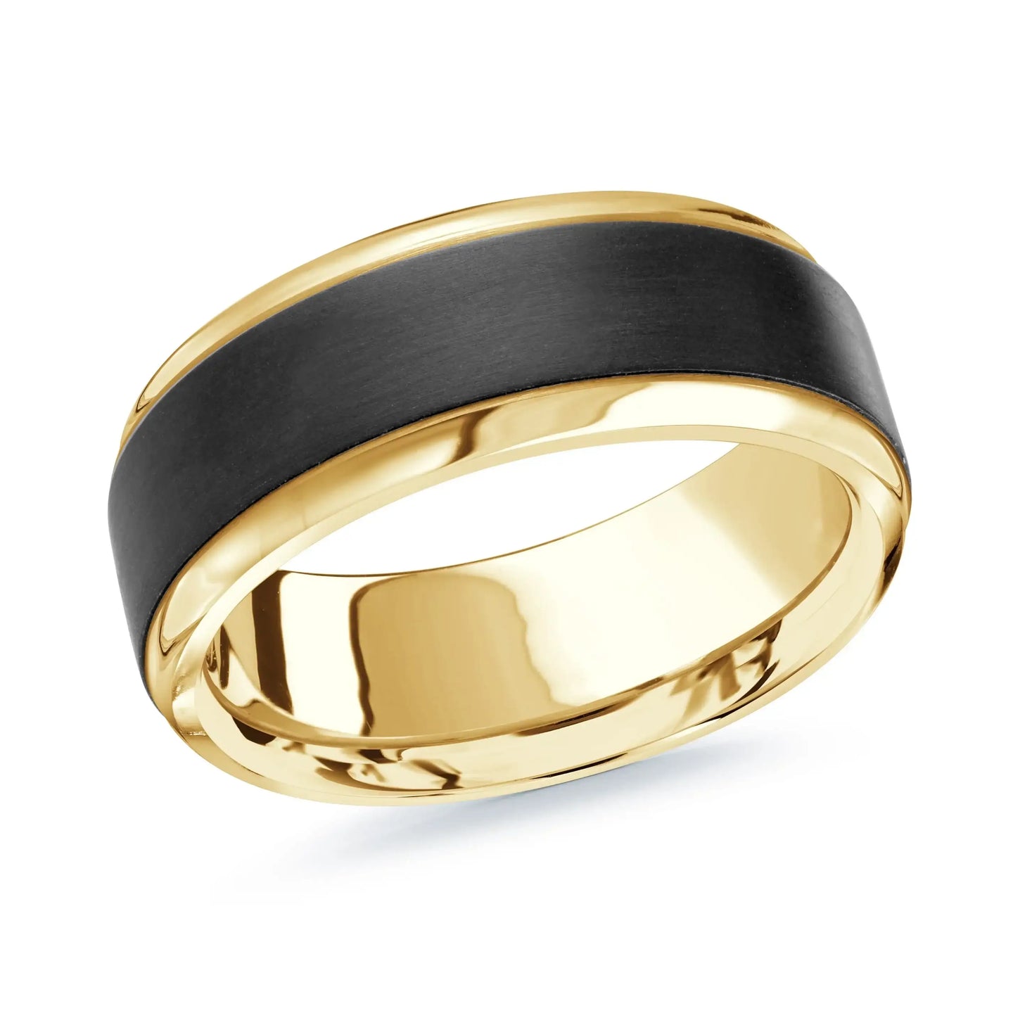 14K Yellow Gold Ring from the Noir Collection by Malo