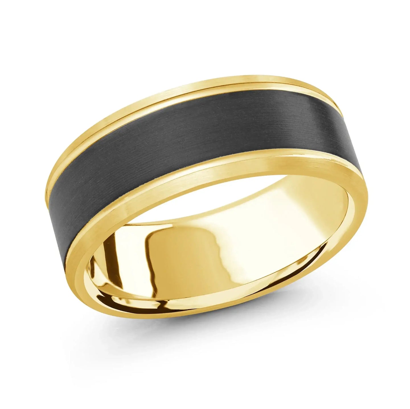 14K Yellow Gold Ring from the Noir Collection by Malo