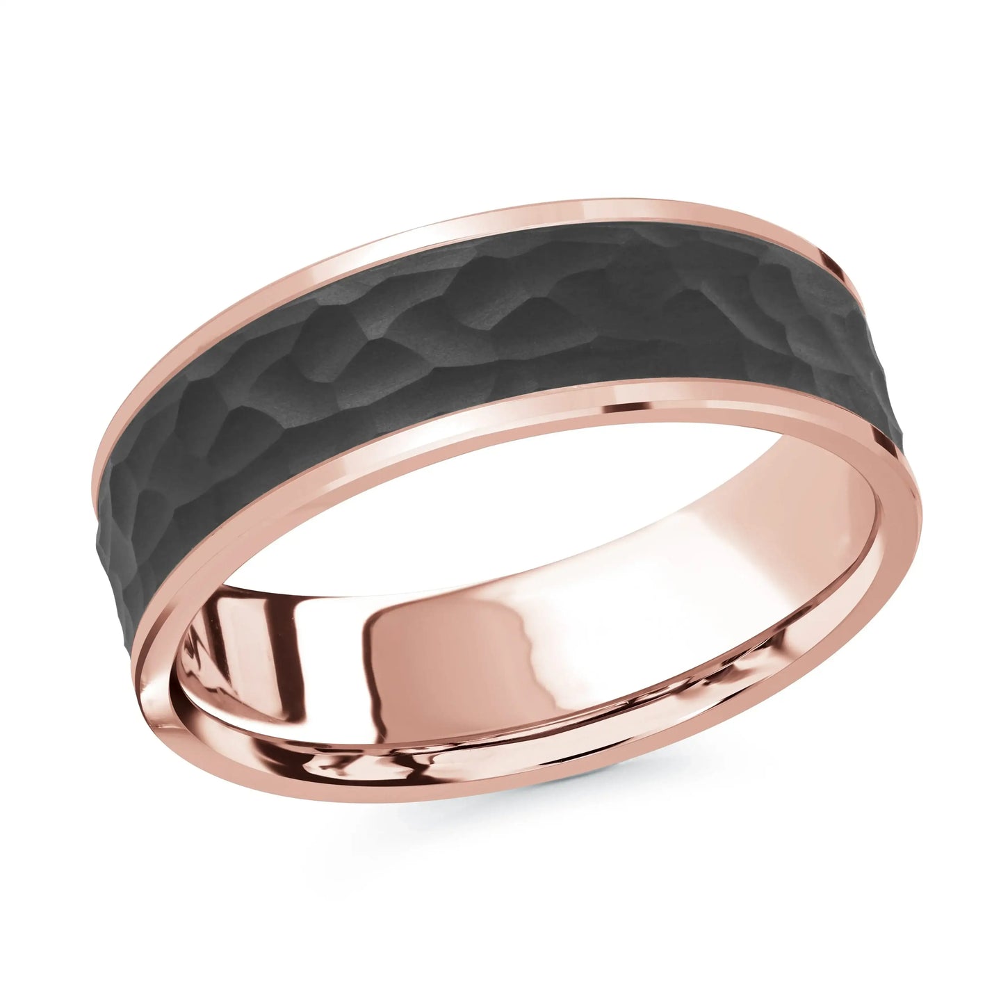14K Rose Gold Ring from the Noir Collection by Malo