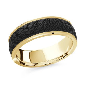 14K Yellow Gold Ring from the Noir Collection by Malo
