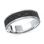 14K White Gold Ring from the Noir Collection by Malo