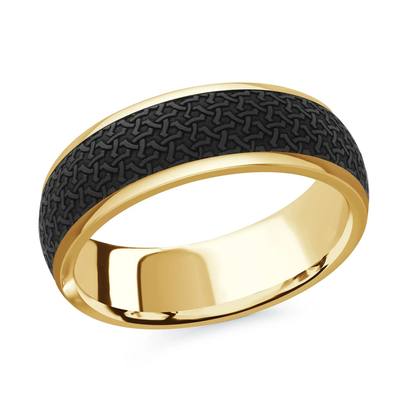 14K Yellow Gold Ring from the Noir Collection by Malo