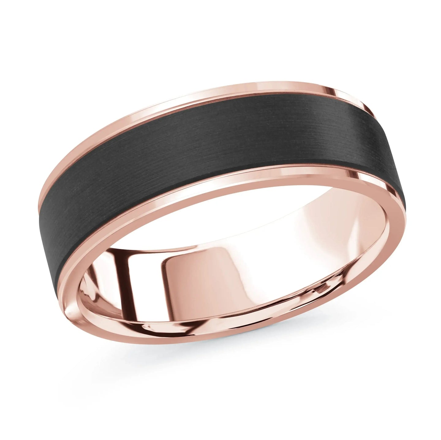 14K Rose Gold Ring from the Noir Collection by Malo