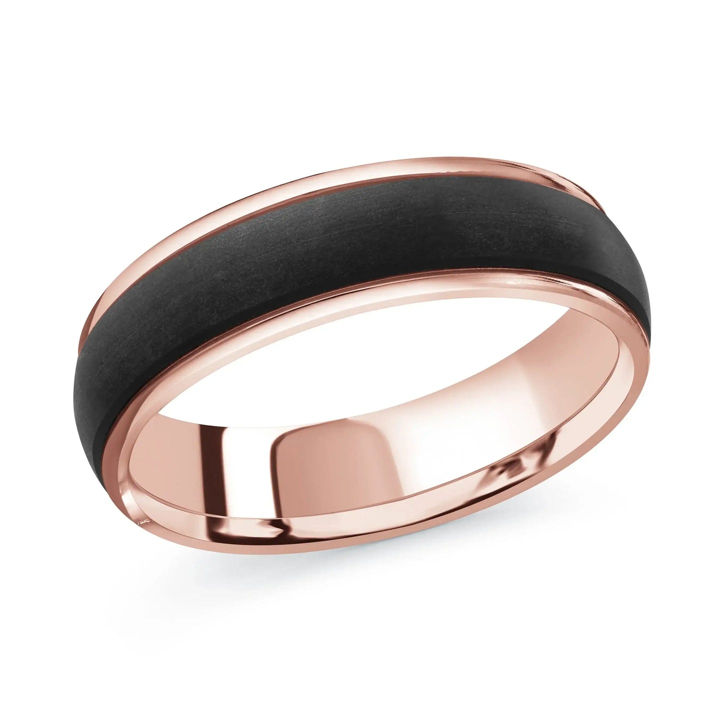 14K Rose Gold Ring from the Noir Collection by Malo