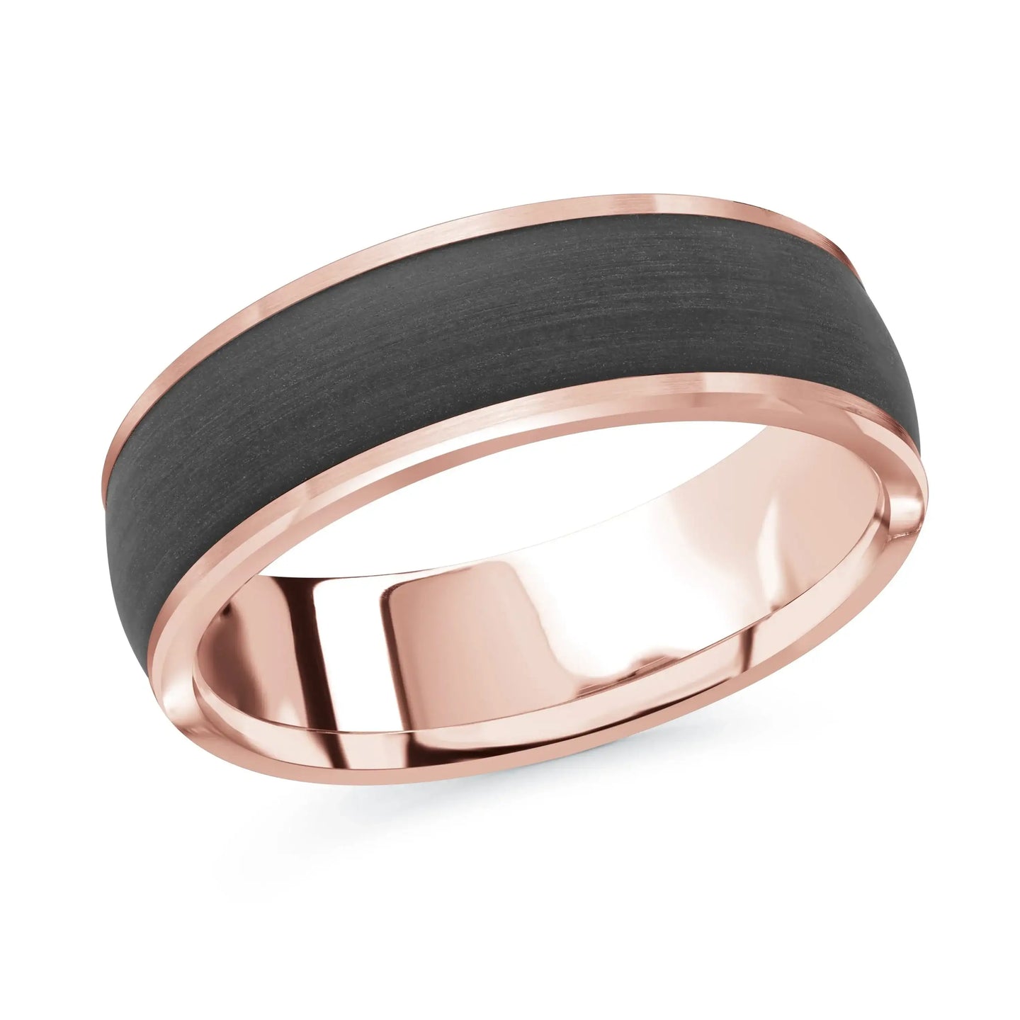 14K Rose Gold Ring from the Noir Collection by Malo
