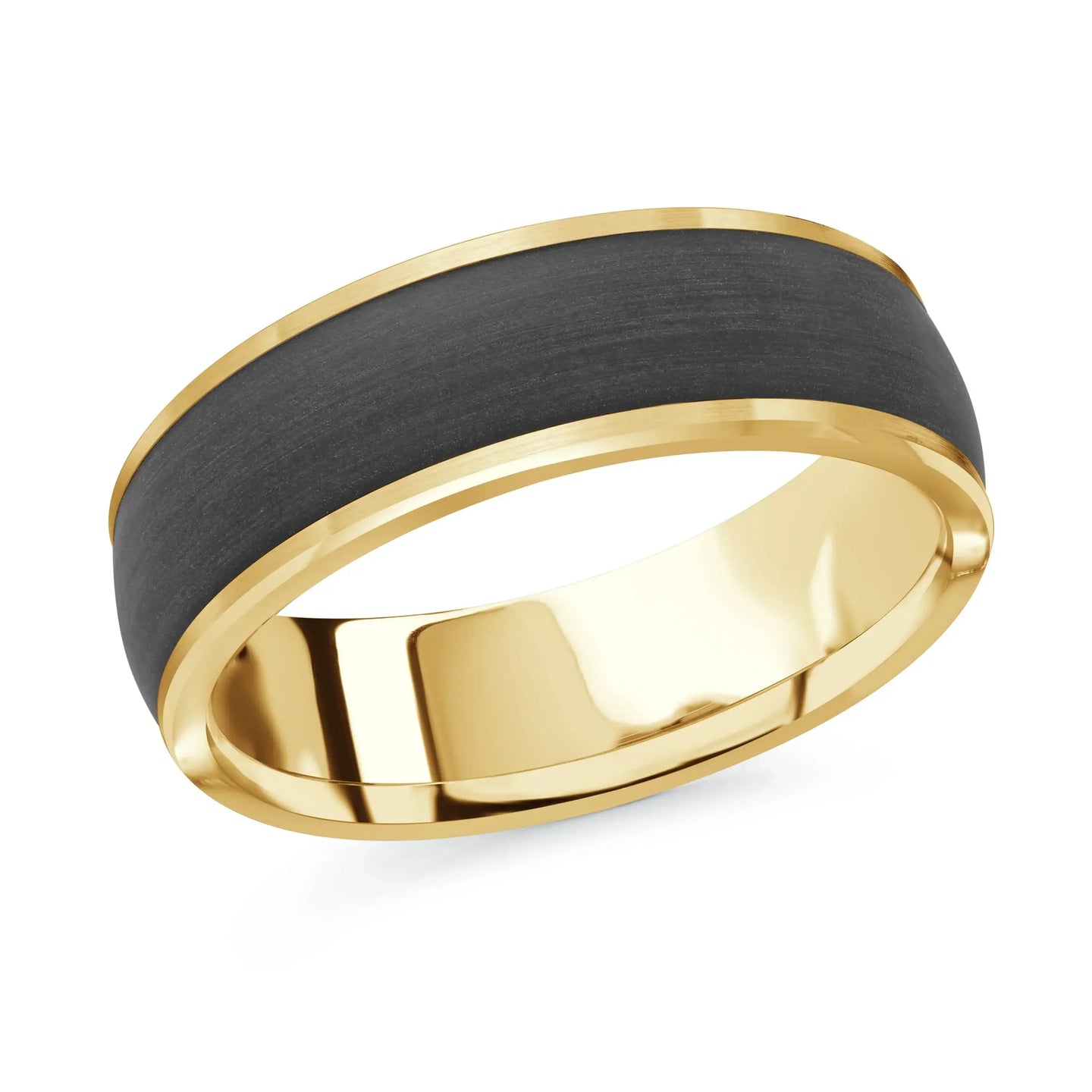 14K Yellow Gold Ring from the Noir Collection by Malo