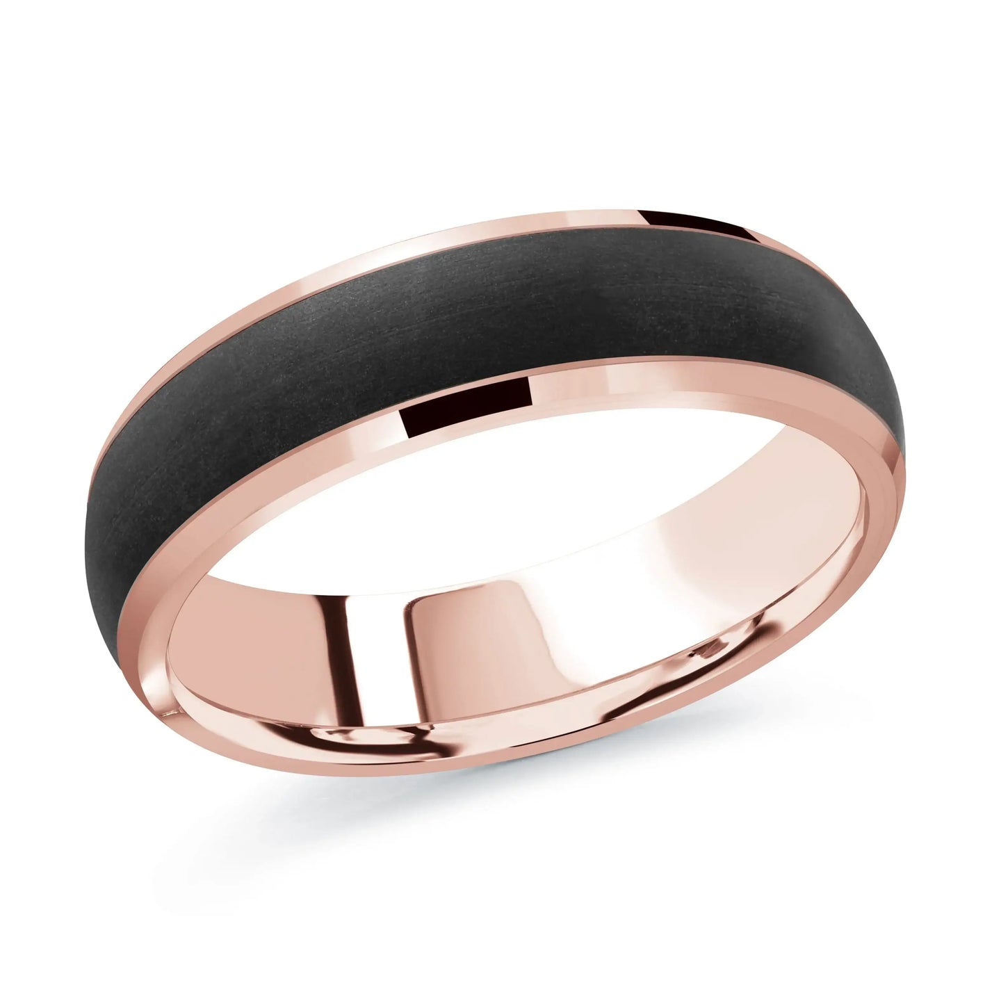 14K Rose Gold Ring from the Noir Collection by Malo