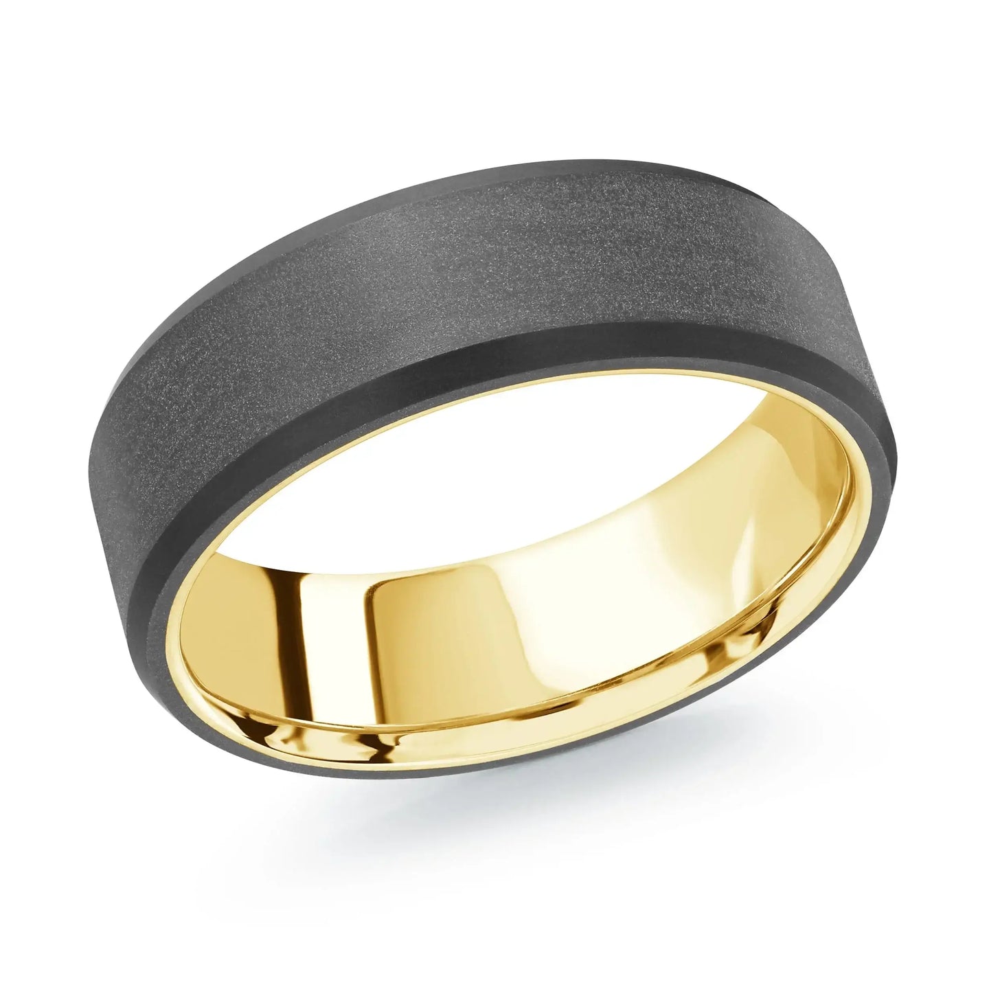 14K Yellow Gold Ring from the Noir Collection by Malo