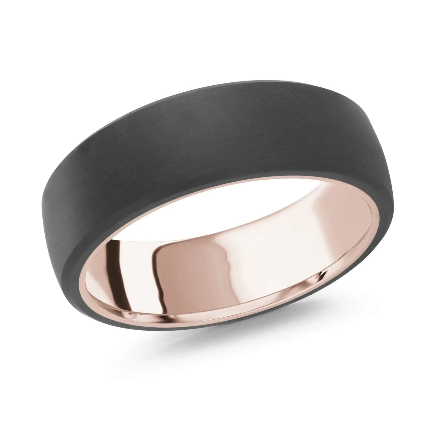 14K Rose Gold Ring from the Noir Collection by Malo