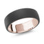 14K Rose Gold Ring from the Noir Collection by Malo
