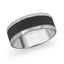 14K White Gold Ring from the Noir Collection by Malo