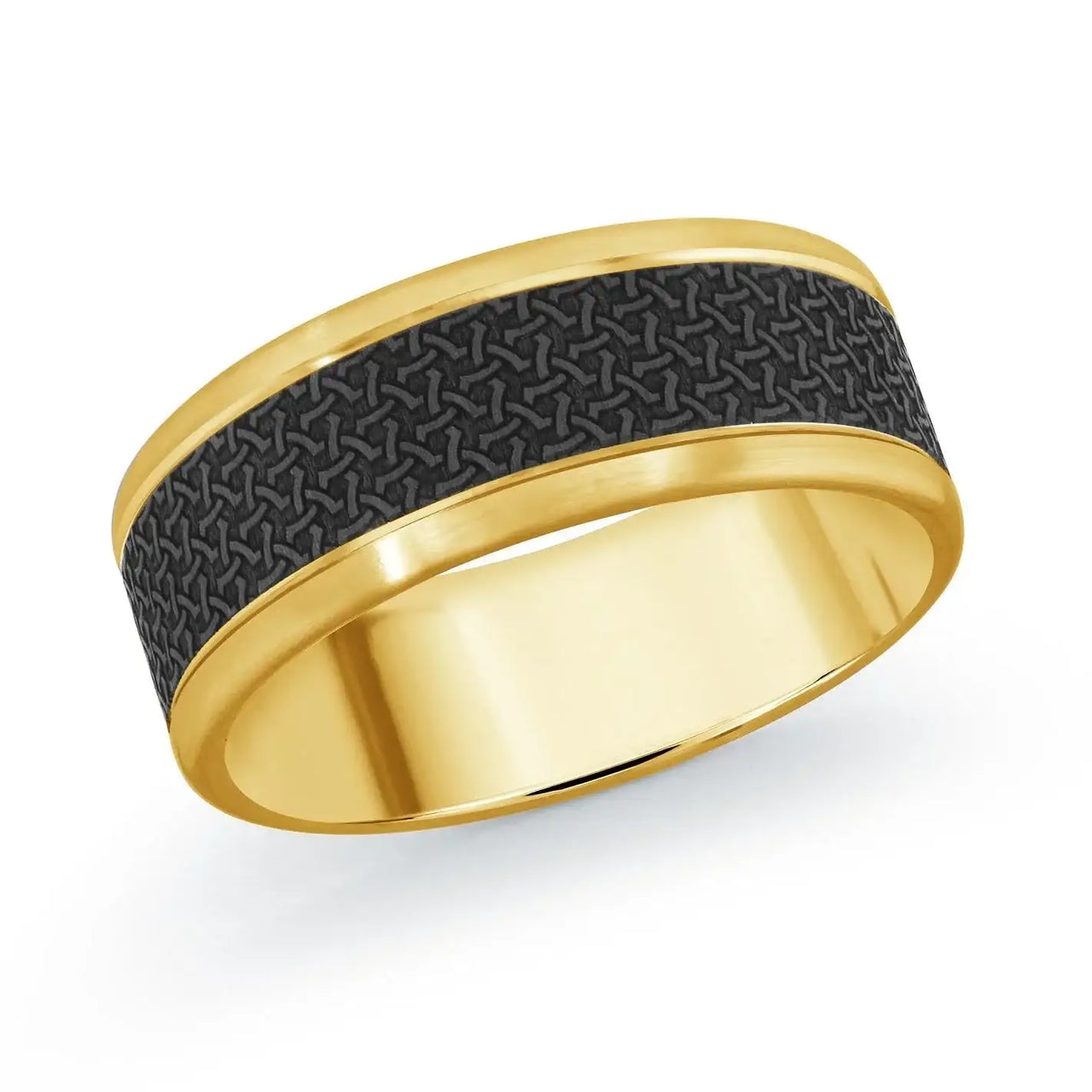 14K Yellow Gold Ring from the Noir Collection by Malo