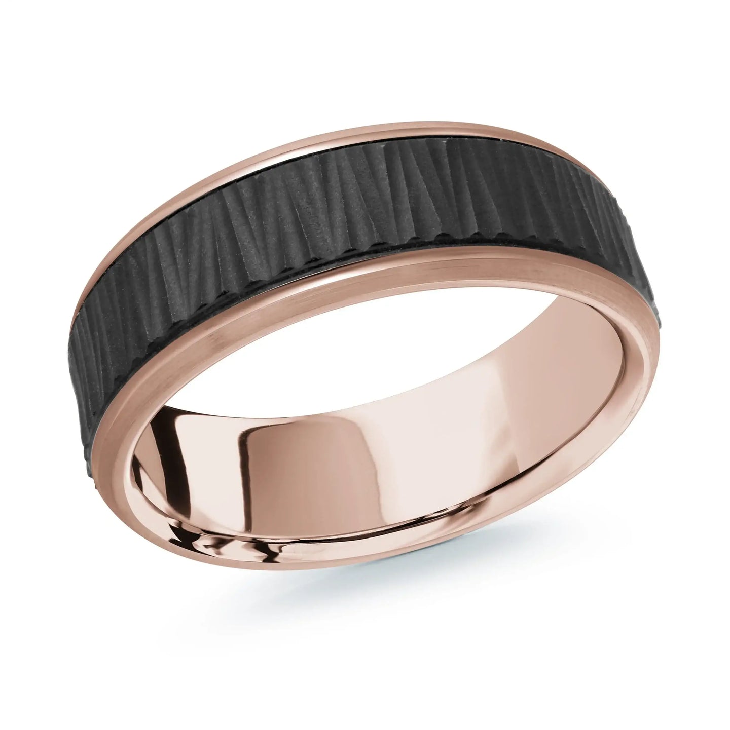 14K Rose Gold Ring from the Noir Collection by Malo