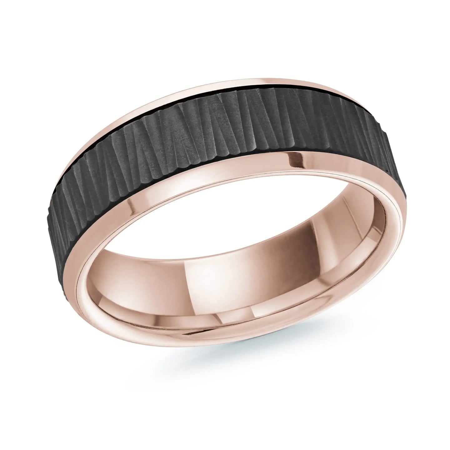 14K Rose Gold Ring from the Noir Collection by Malo