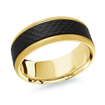 14K Yellow Gold Ring from the Noir Collection by Malo