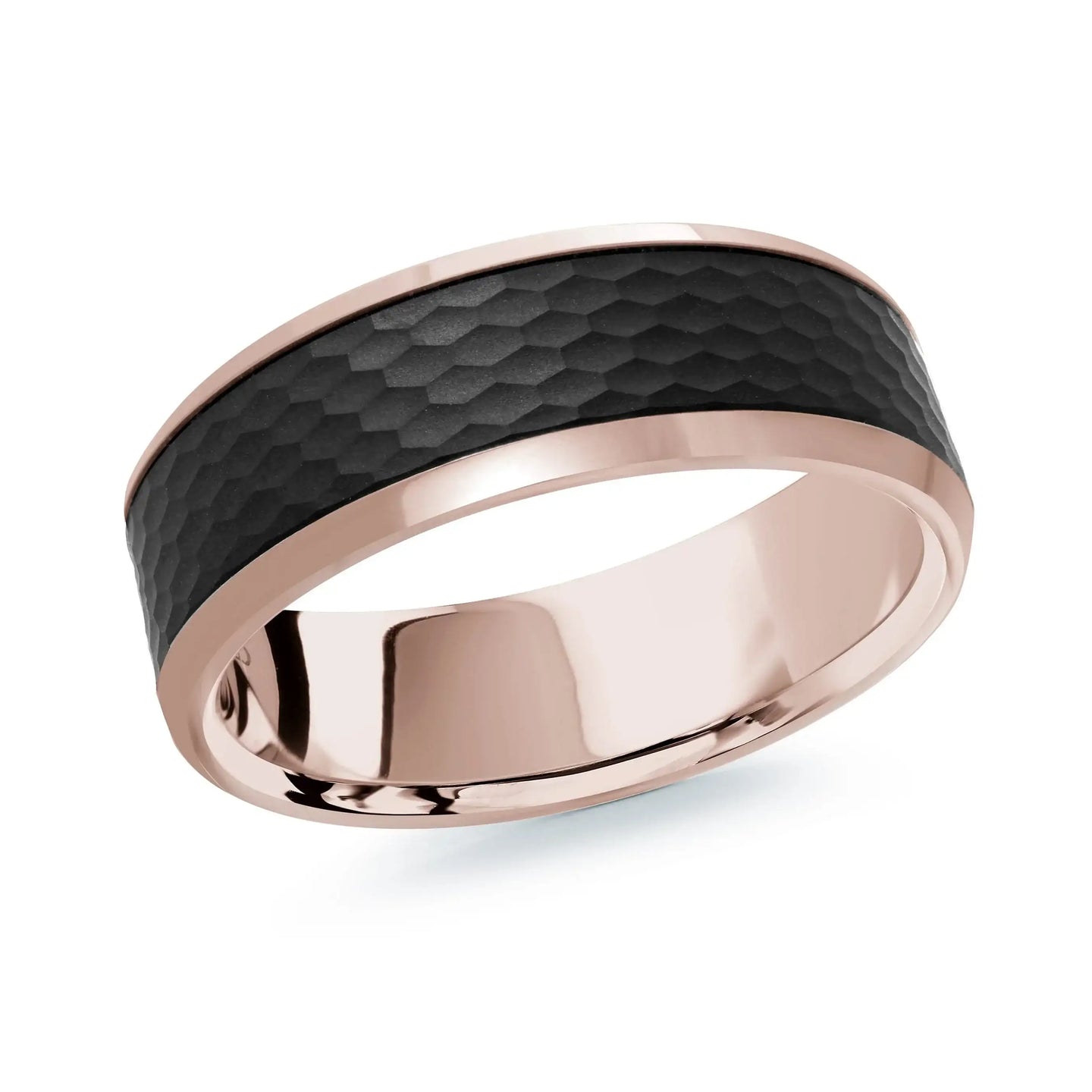 14K Rose Gold Ring from the Noir Collection by Malo