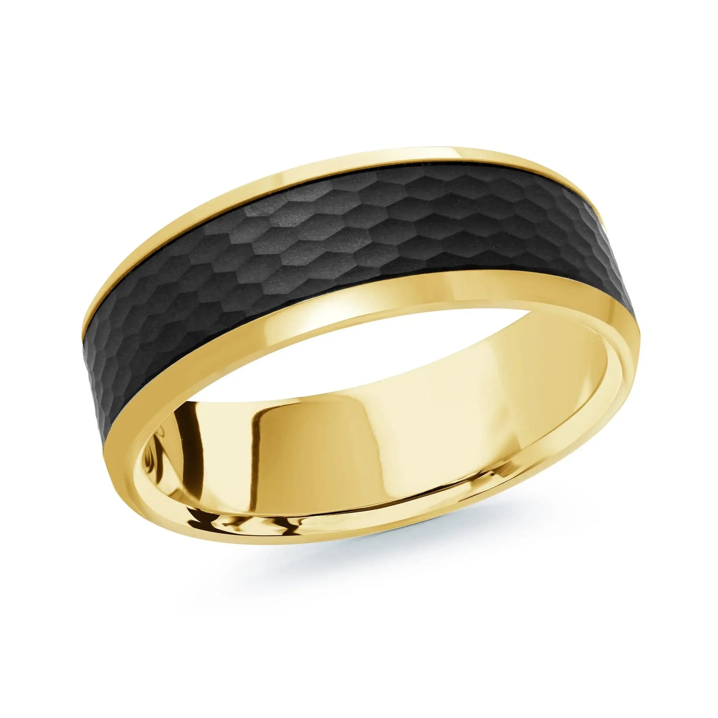 14K Yellow Gold Ring from the Noir Collection by Malo