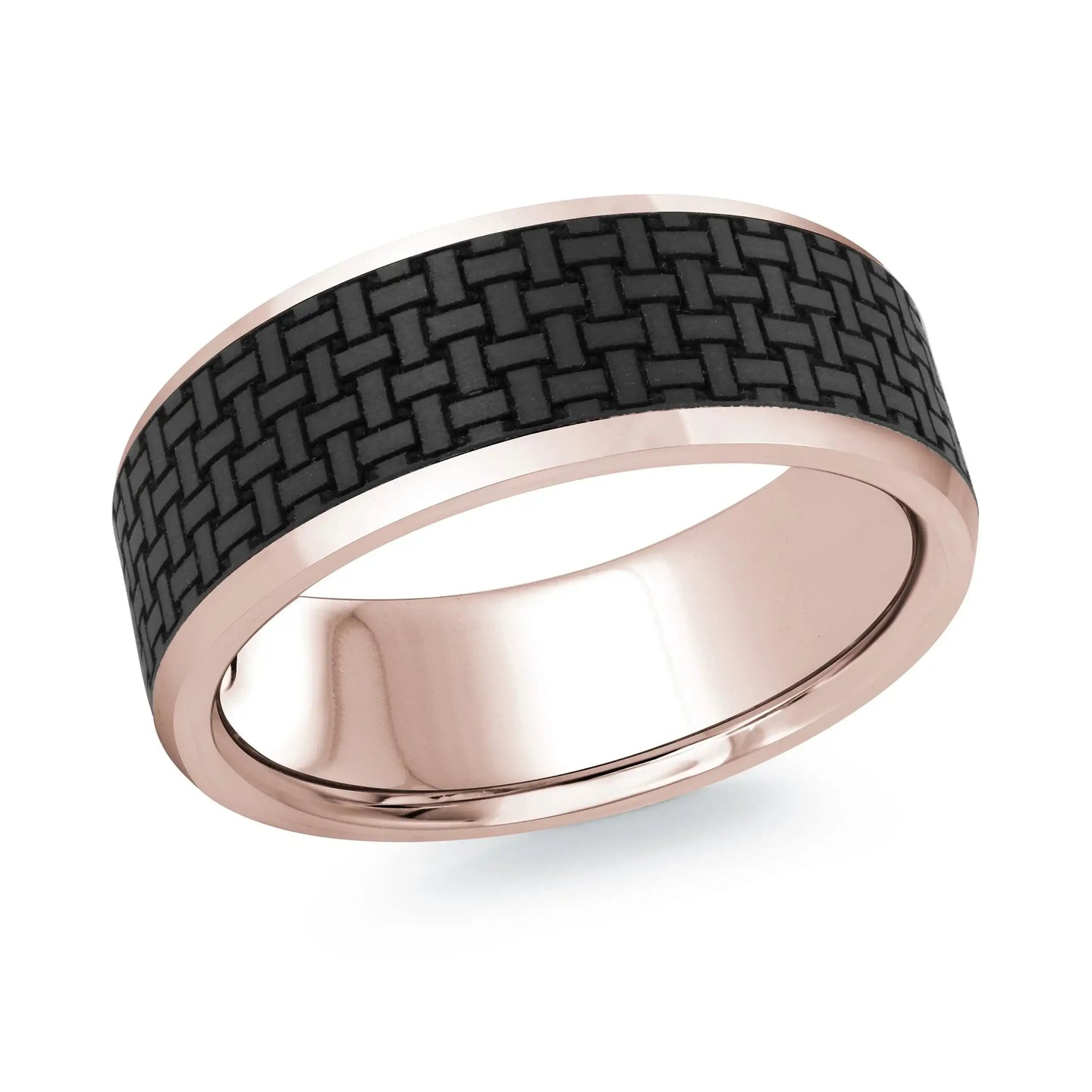 14K Rose Gold Ring from the Noir Collection by Malo