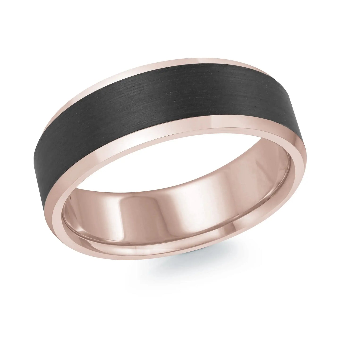14K Rose Gold Ring from the Noir Collection by Malo
