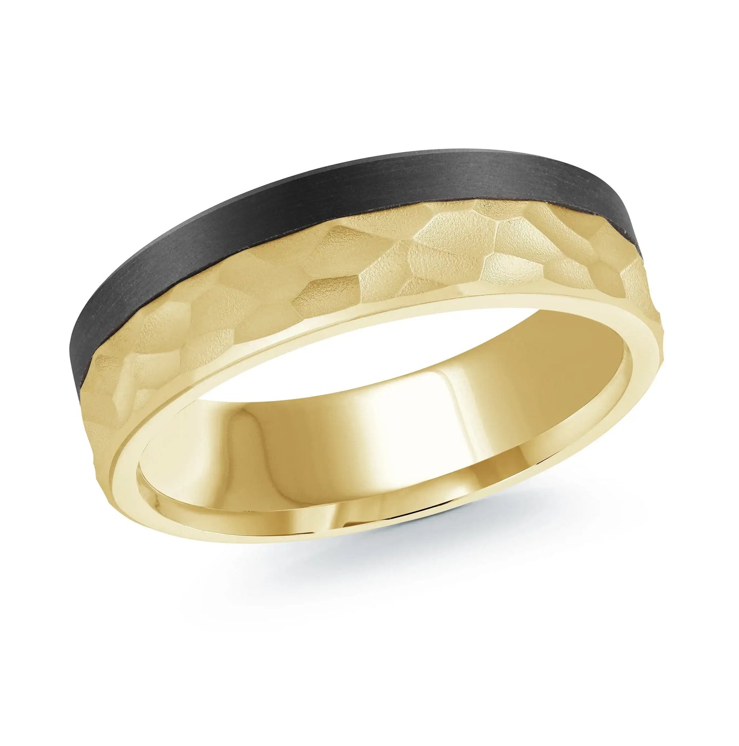 14K Yellow Gold Ring from the Noir Collection by Malo
