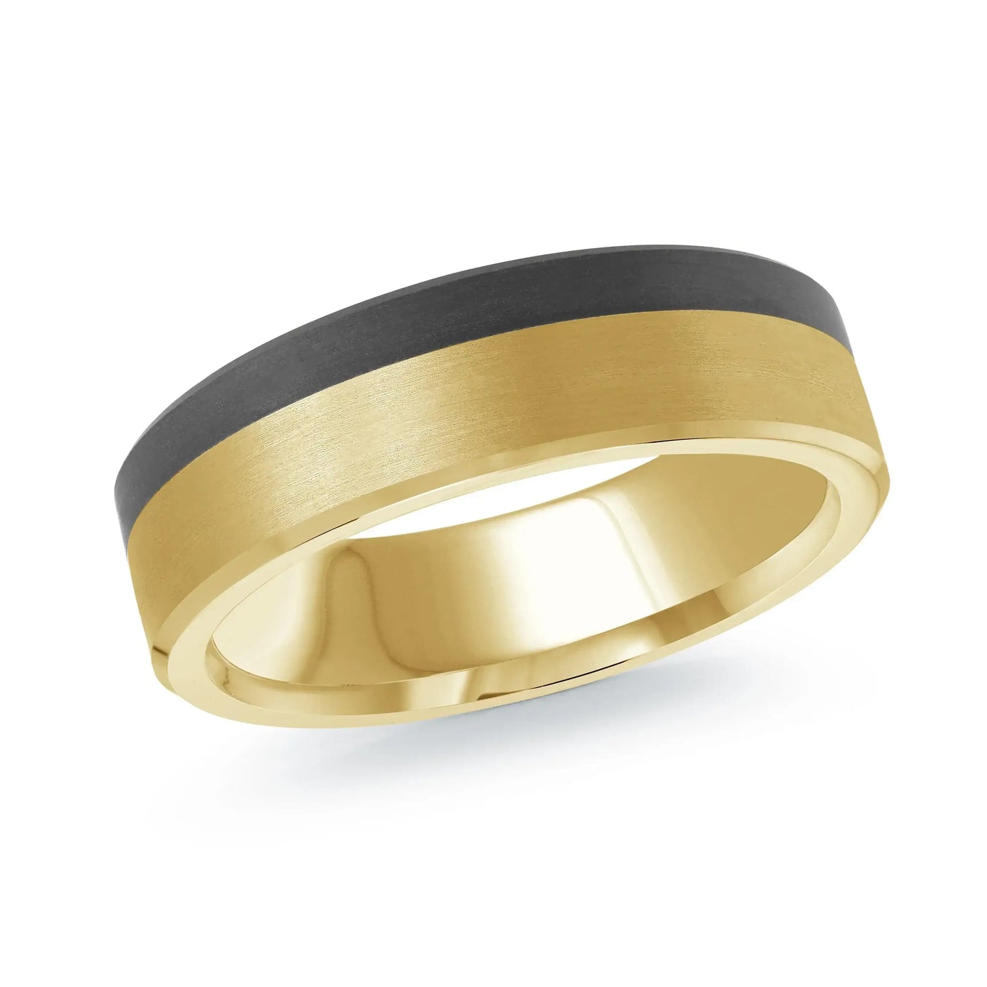 14K Yellow Gold Ring from the Noir Collection by Malo