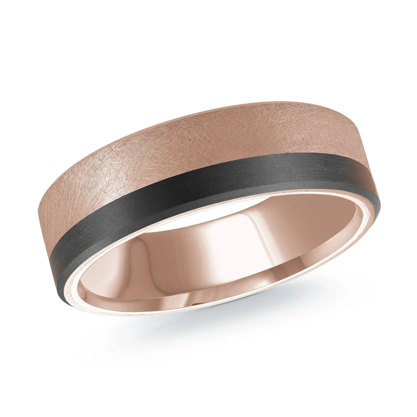14K Rose Gold Ring from the Noir Collection by Malo