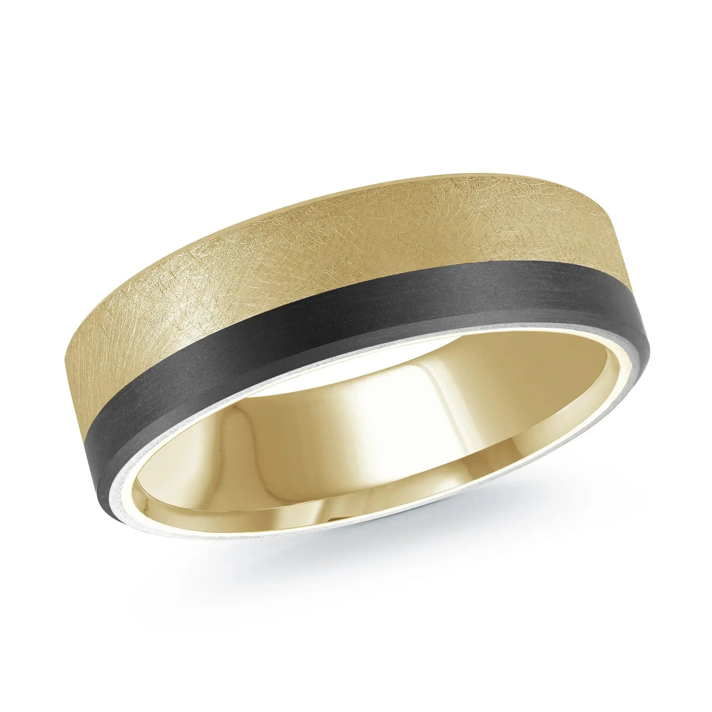 14K Yellow Gold Ring from the Noir Collection by Malo