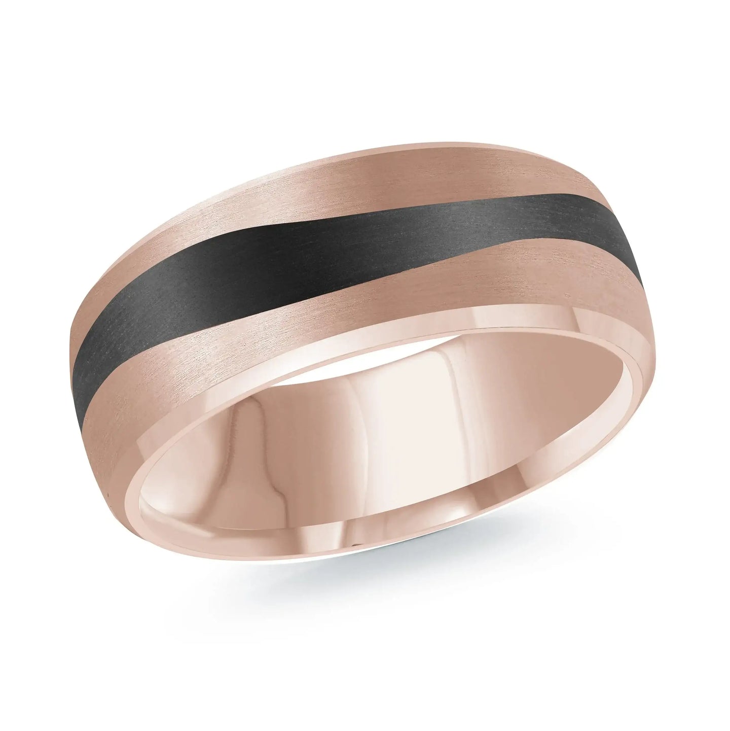 14K Rose Gold Ring from the Noir Collection by Malo