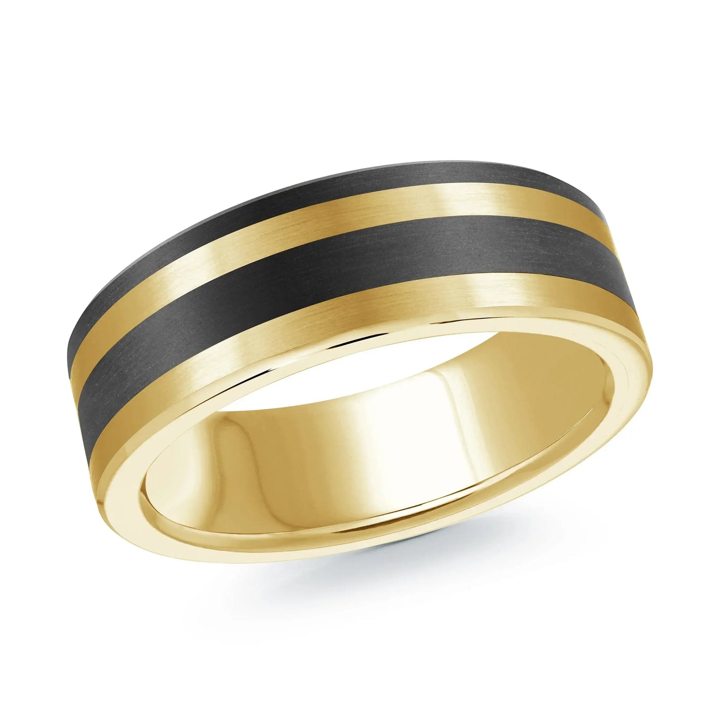 14K Yellow Gold Ring from the Noir Collection by Malo