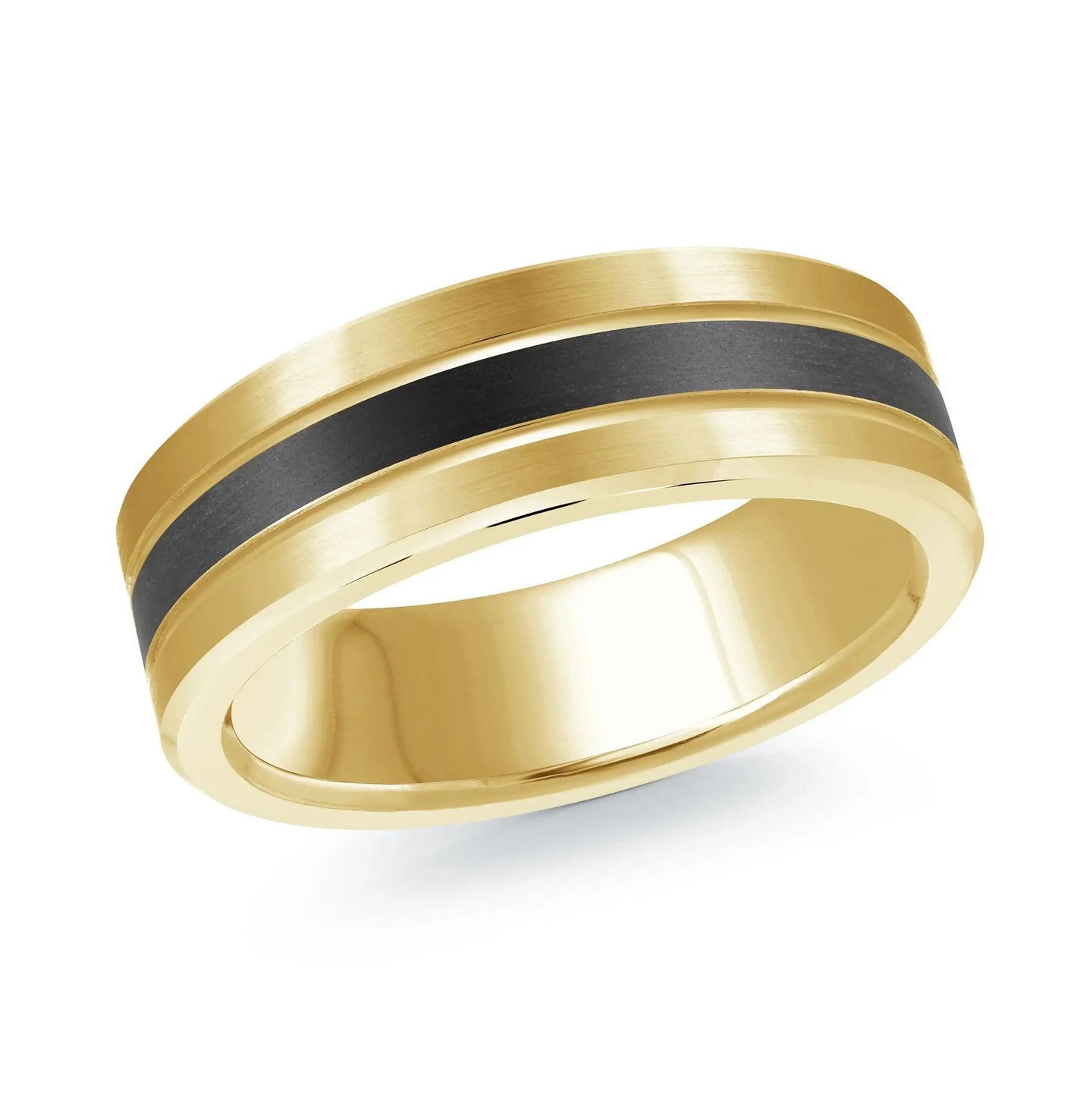 14K Yellow Gold Ring from the Noir Collection by Malo