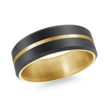 14K Yellow Gold Ring from the Noir Collection by Malo