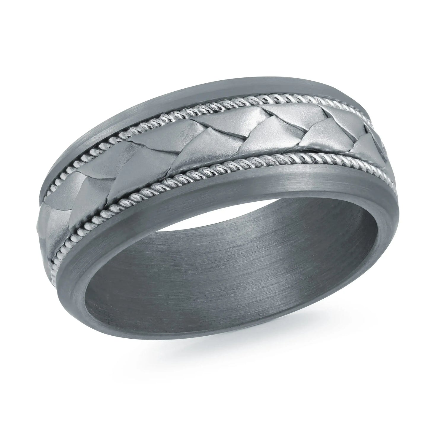 14K White Gold Ring from the Tantalum Collection by Malo