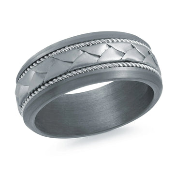14K White Gold Ring from the Tantalum Collection by Malo