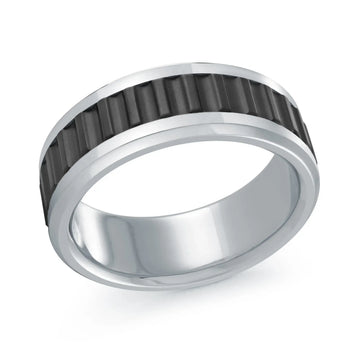 14K White Gold Ring from the Titanium Collection by Malo