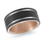 Titanium with 14K Rose Gold Ring from the Titanium Collection by Malo