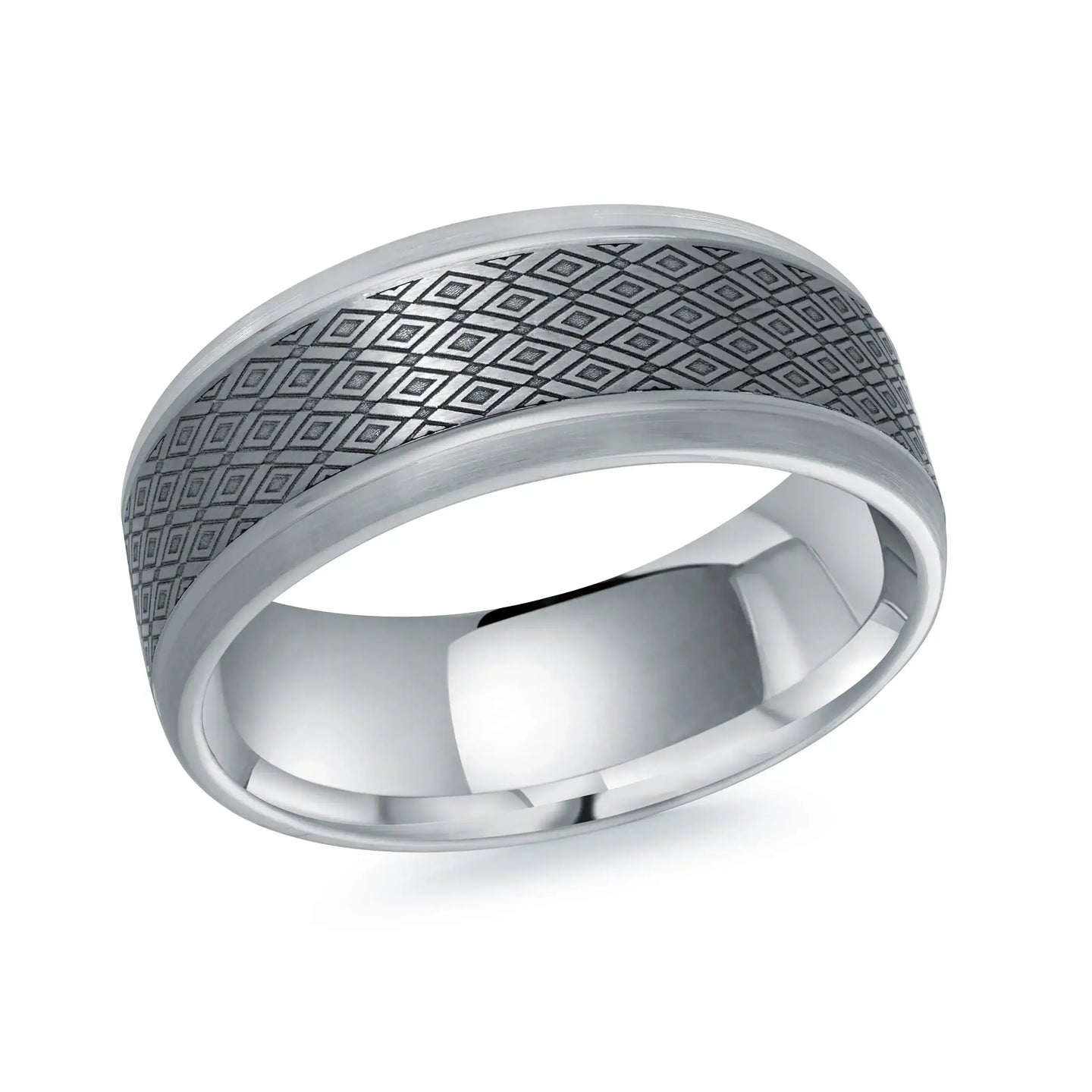 14K White Gold Ring from the Tantalum Collection by Malo