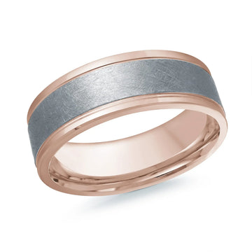 14K Rose Gold Ring from the Tantalum Collection by Malo