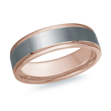 14K Rose Gold Ring from the Tantalum Collection by Malo