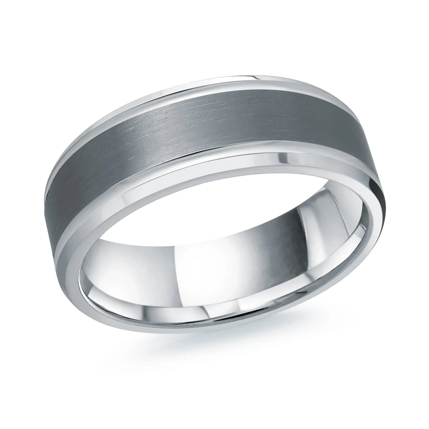 14K White Gold Ring from the Tantalum Collection by Malo