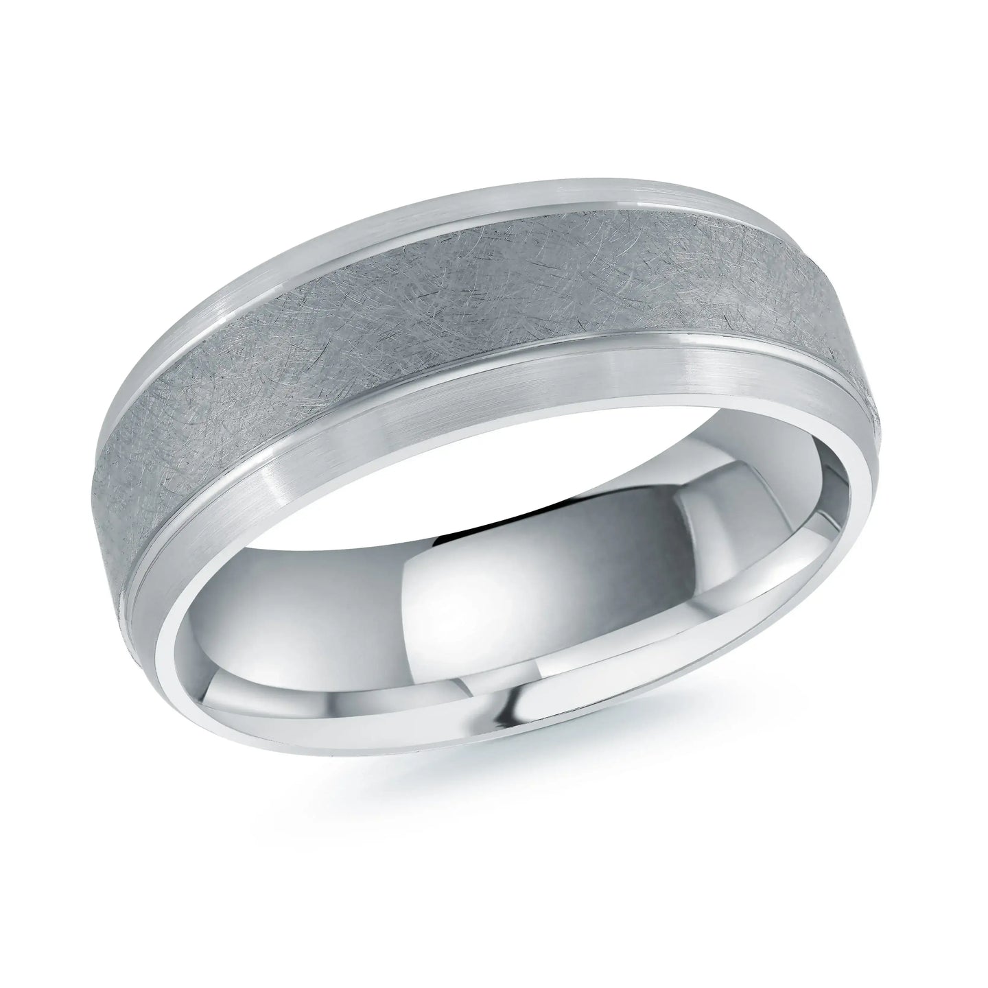 14K White Gold Ring from the Tantalum Collection by Malo