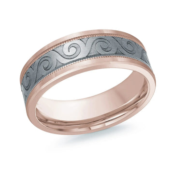 14K Rose Gold Ring from the Tantalum Collection by Malo