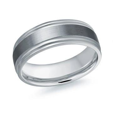 14K White Gold Ring from the Tantalum Collection by Malo