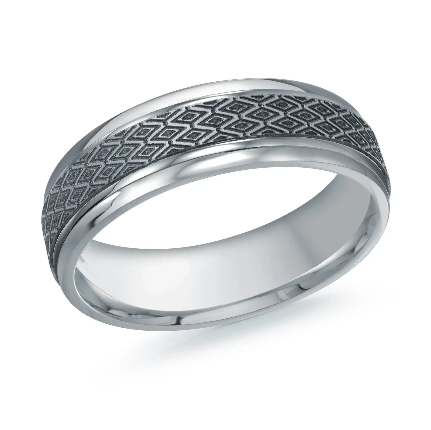 14K White Gold Ring from the Tantalum Collection by Malo